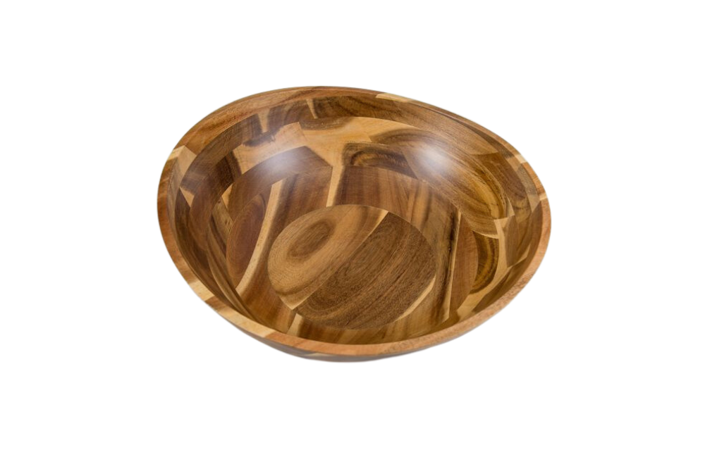 Acacia Natural Round Flared Bowl Lipper International