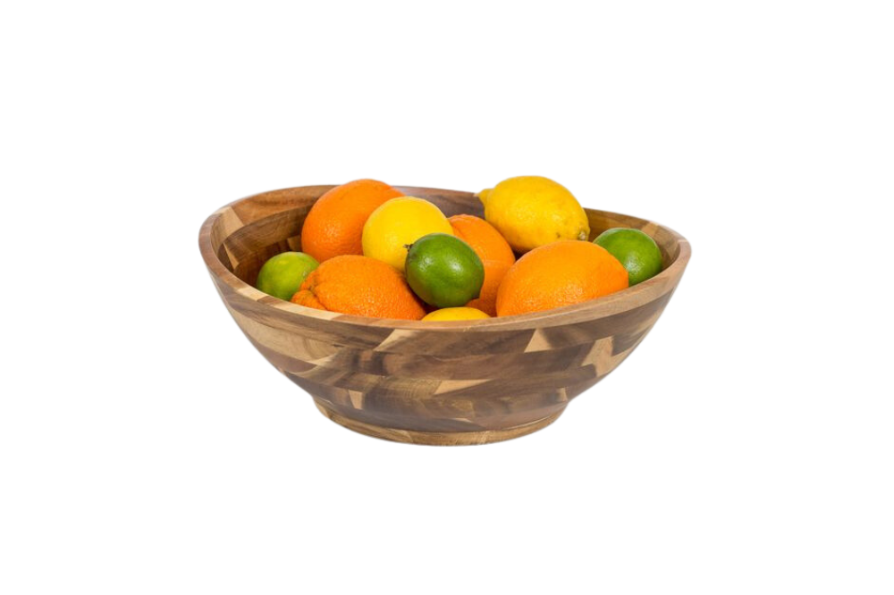 Acacia Natural Round Flared Bowl Lipper International