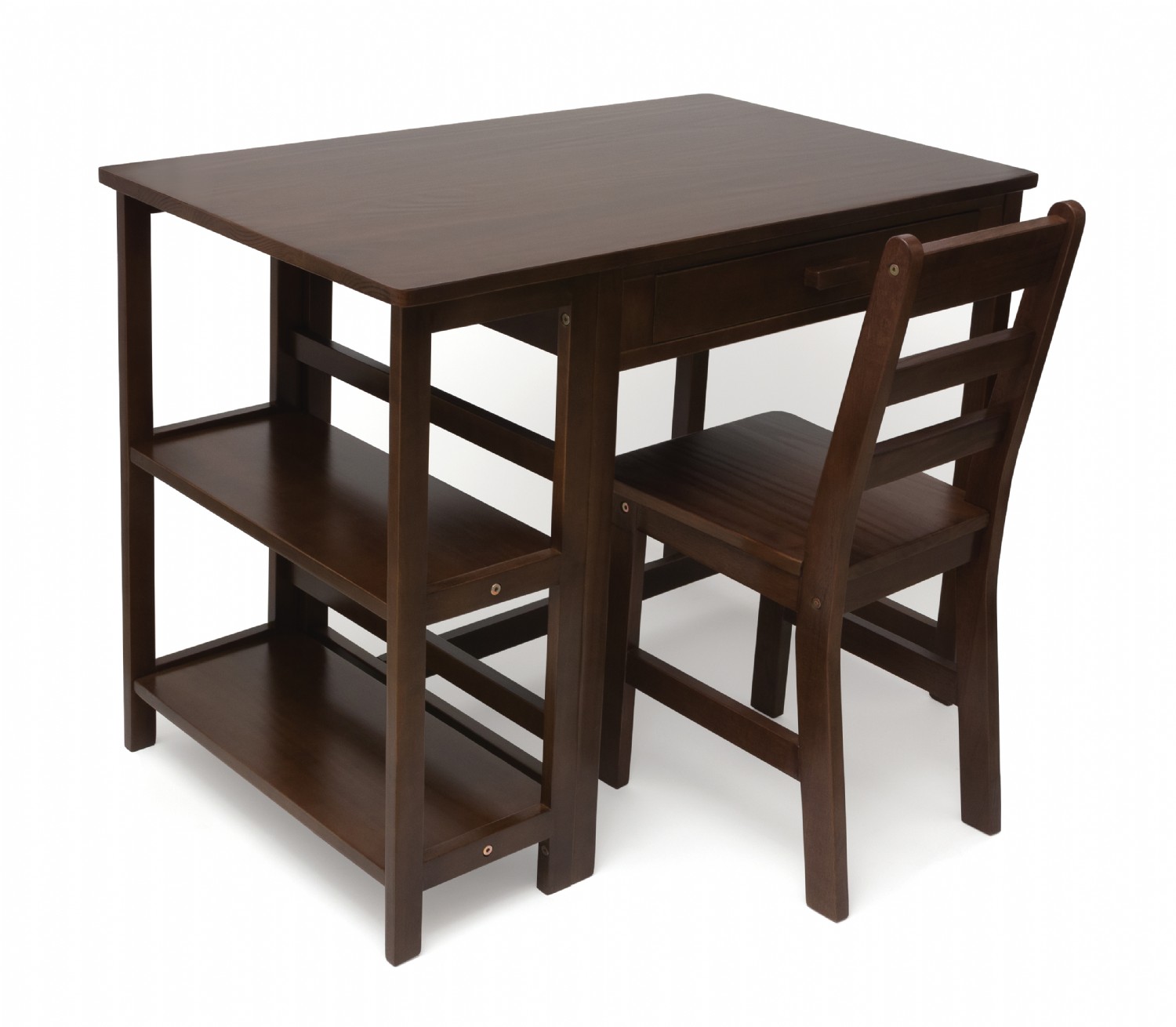 Lipper childrens walnut rectangle 2025 table and 4 chairs