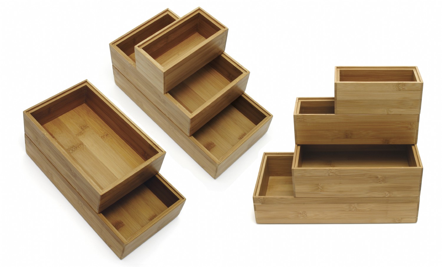 Bamboo Organizational Stacking Boxes | Lipper International
