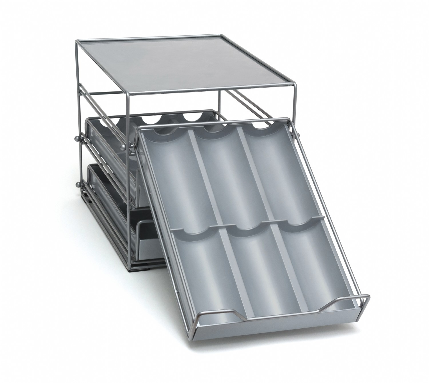 Three Tier Tilt Down Spice Drawer Lipper International