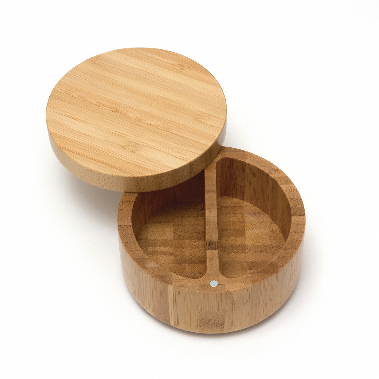 Bamboo Divided Spice Box with Swivel Cover | Lipper International