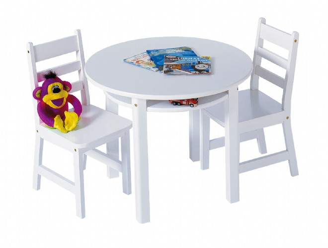 lipper childrens walnut rectangle table and 4 chairs