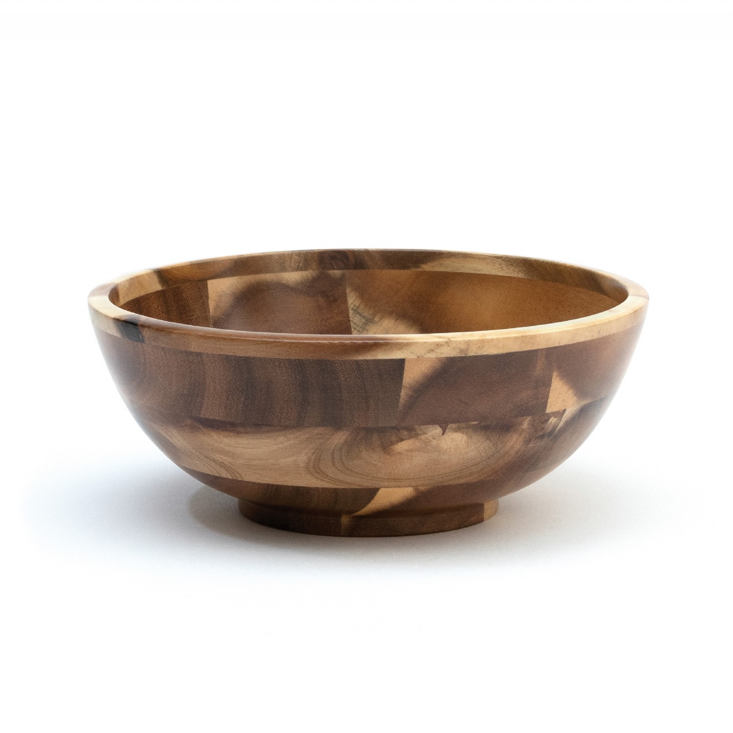 Acacia Footed Round Flared Bowl, Small | Lipper International